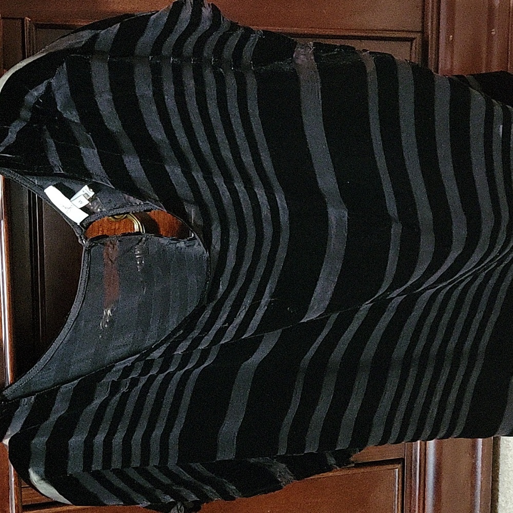 Joie top sheer silk rayon velvet